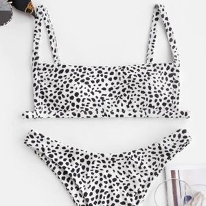Zaful black and white bikini